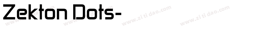 Zekton Dots字体转换